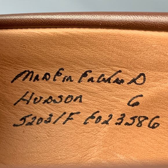 JOSEPH CHEANEY Size 6 Brown Leather Penny Loafers - Picture 6 of 9